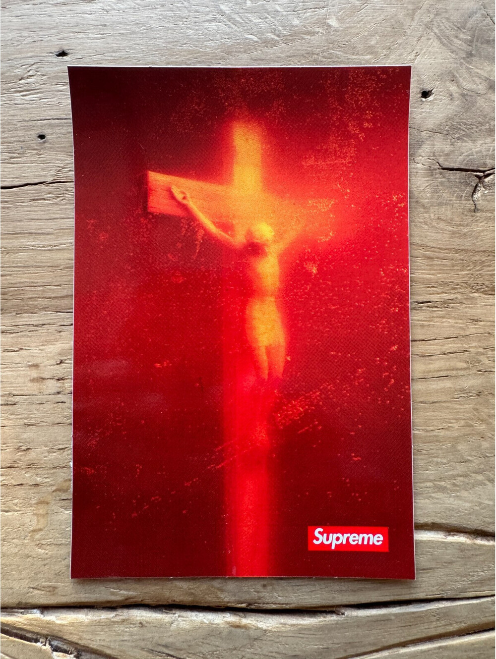 Supreme NYC Sticker Piss Christ  (100% Authentic) Box Logo